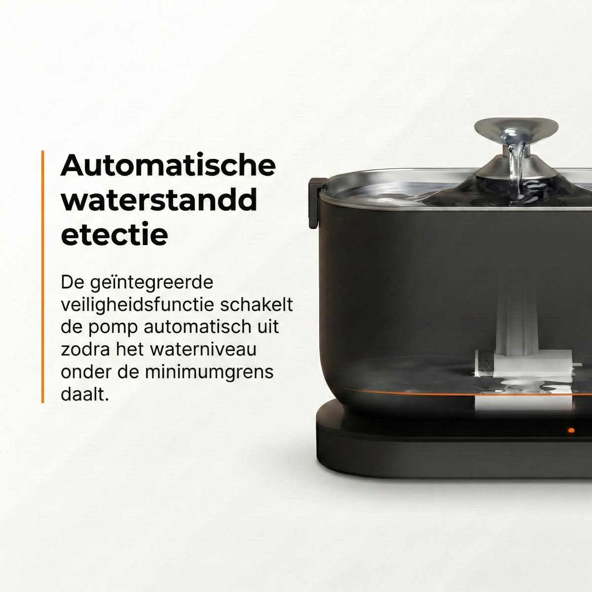 Zedar WF600 RVS Draadloze Drinkfontein met APP voor Kat of Hond thumbnail 5