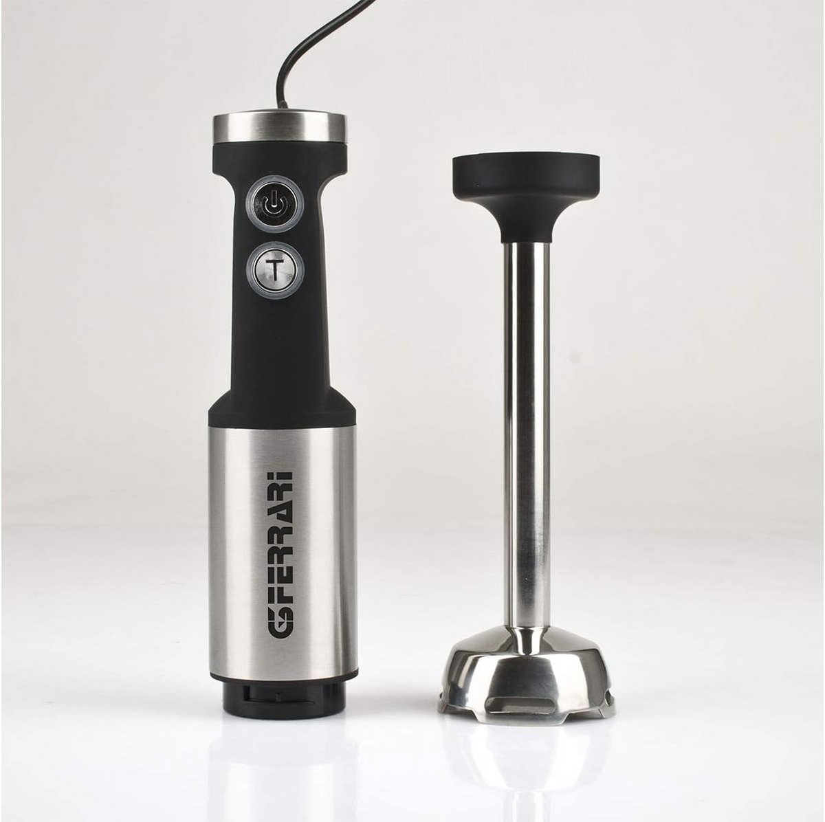 Krachtige Dompelmixer 700 Watt met 2 Snelheden - Aluminium en Zwart