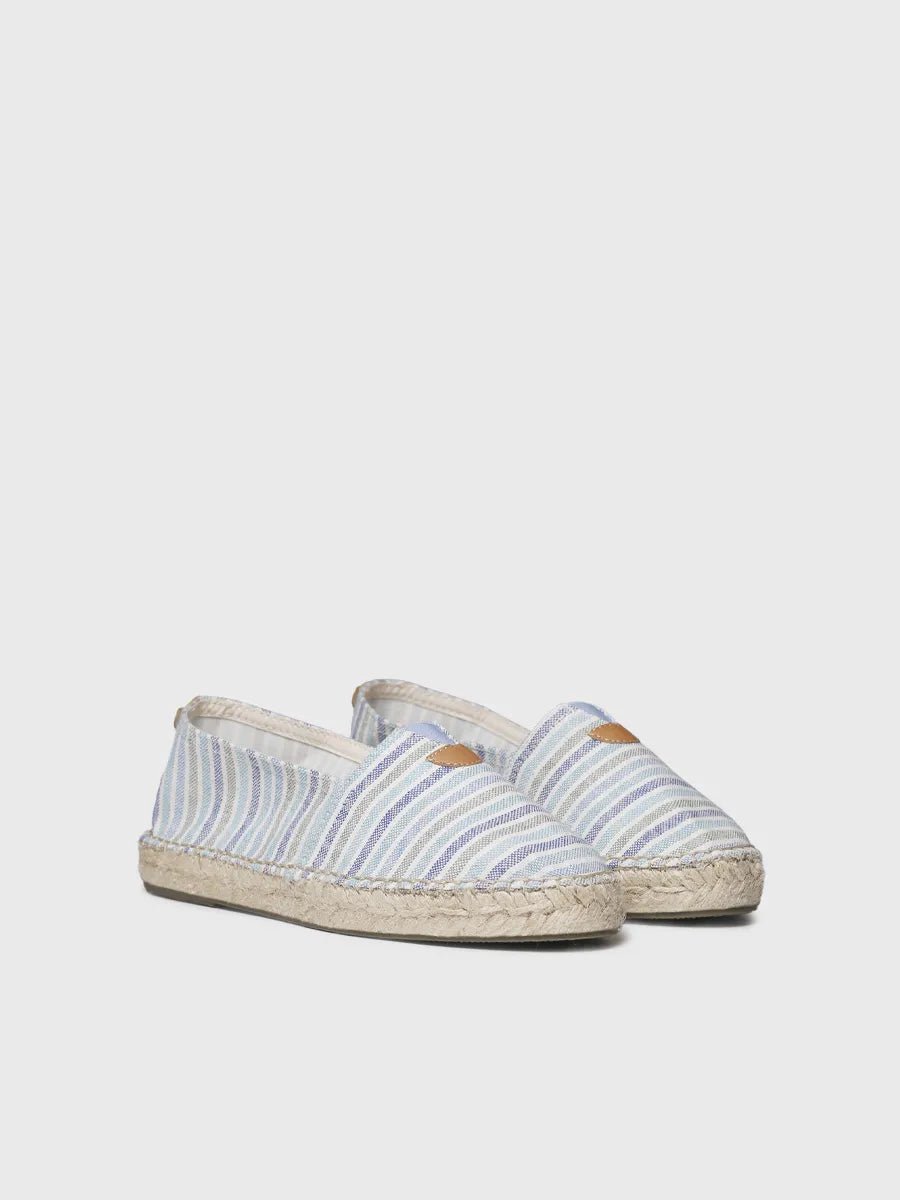 Unisex gestreepte platte espadrilles | BLANES-RN