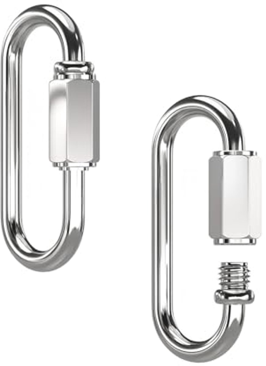 Schroefkarabijnhaak - Ideaal voor Hangmat en Sleutelhanger - Compact en Lichtgewicht