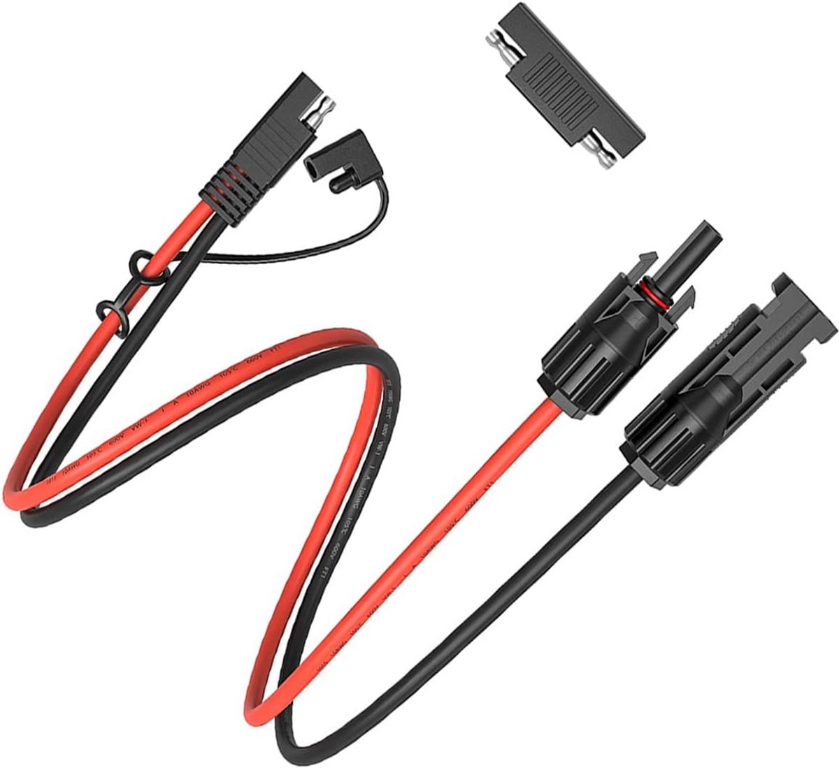 Verlengkabel 60 cm 10AWG voor Zonnepaneel met SAE-adapter IP67