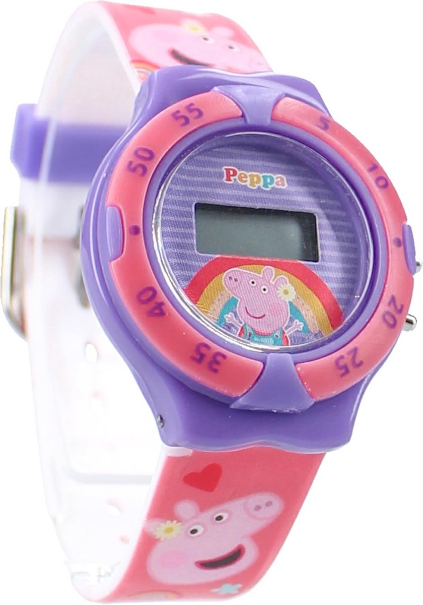 Digitaal Kinderhorloge Roze met Rubberen Band voor Jongens en Meisjes