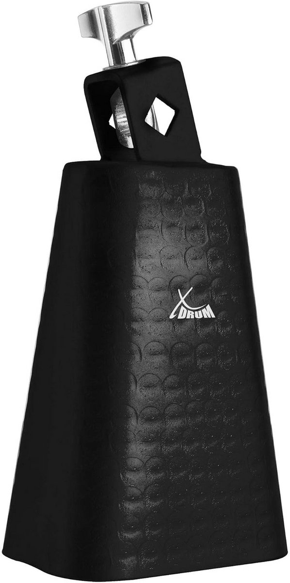 Zwarte 5 Inch Cowbell voor Drums en Percussie - Stevige Stalen Klok