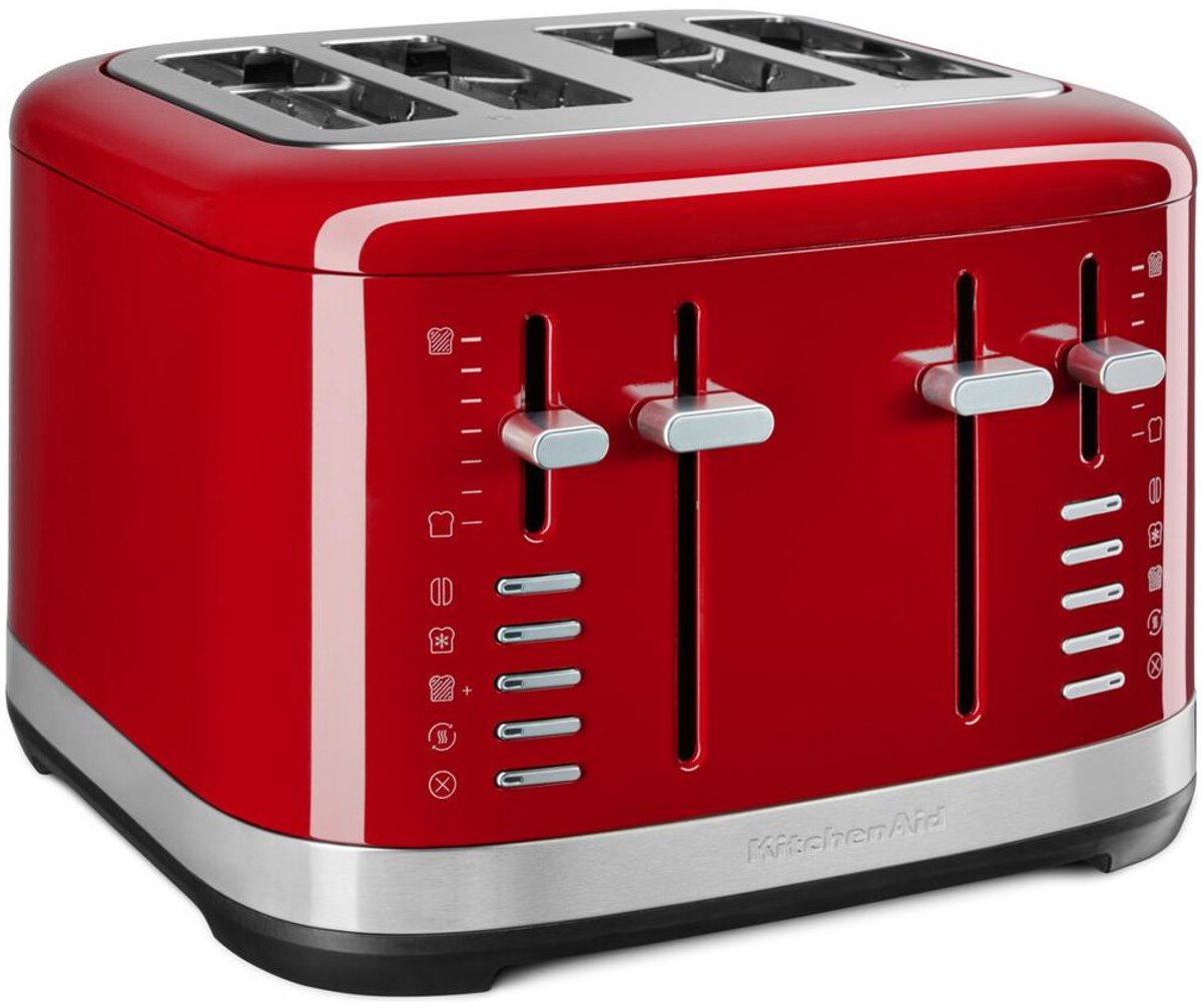 KitchenAid 5KMT4109EER - Broodrooster - Rood - 4 Sleuven - 7 Bruiningstanden