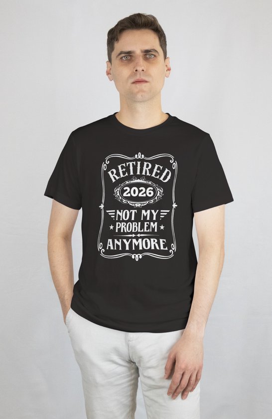 T-shirt « Retraité 2025 » - Taille XL - T-shirts humoristiques - Cadeau de retraite - Ce n'est plus mon problème - T-shirt homme - T-shirt femme - Unisexe