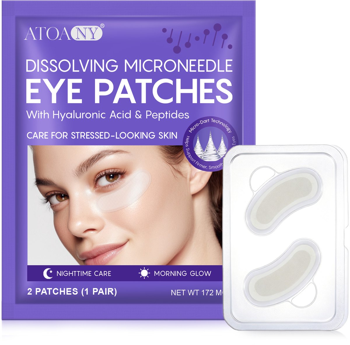 Microneedle Eye Patches – Microneedling - Oogmasker Wallen - Eye pads – Mask - Anti Rimpel