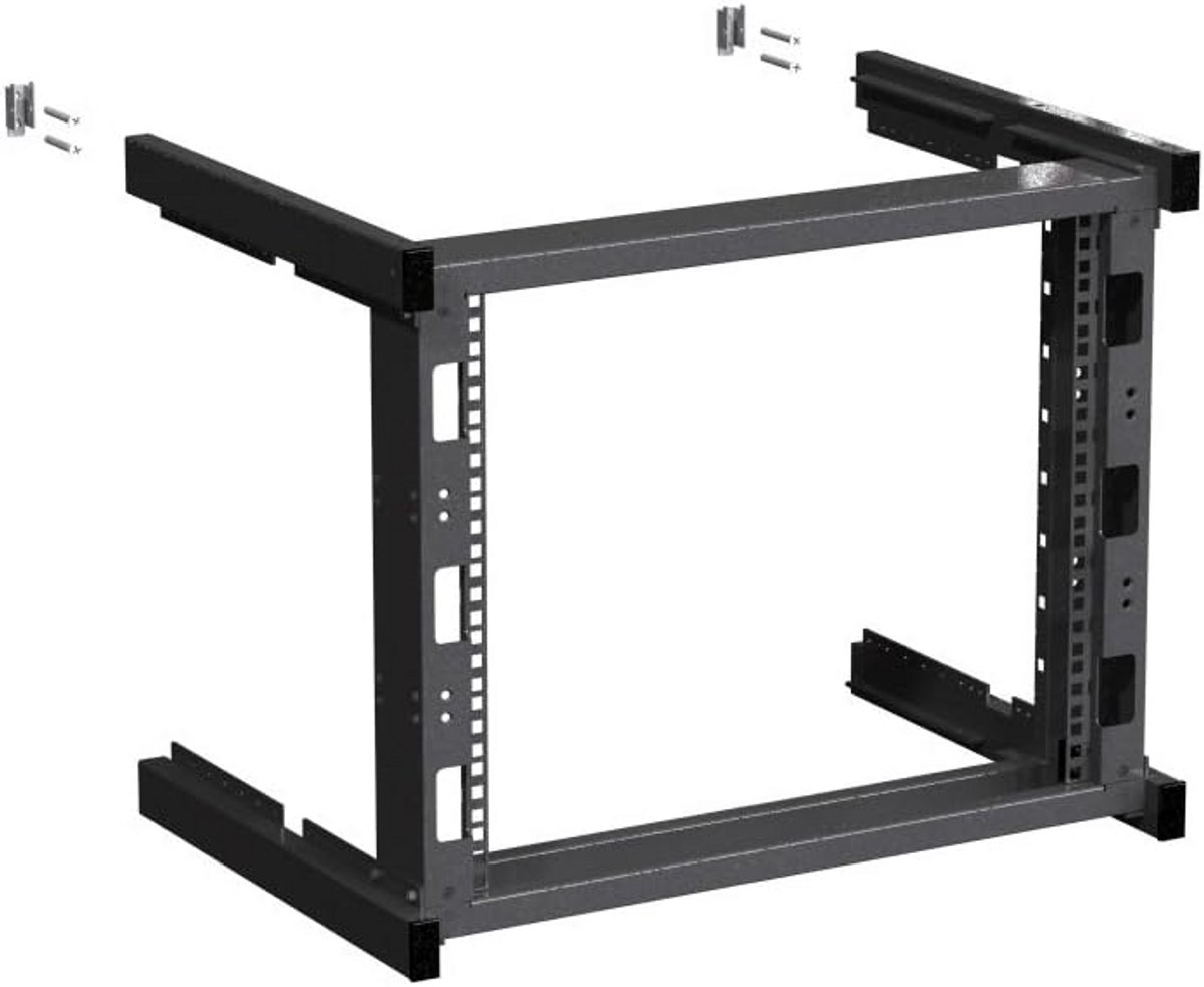Open Frame 9U 19 Inch Wandmontage Server Rack Kast 400mm Diep Zwart