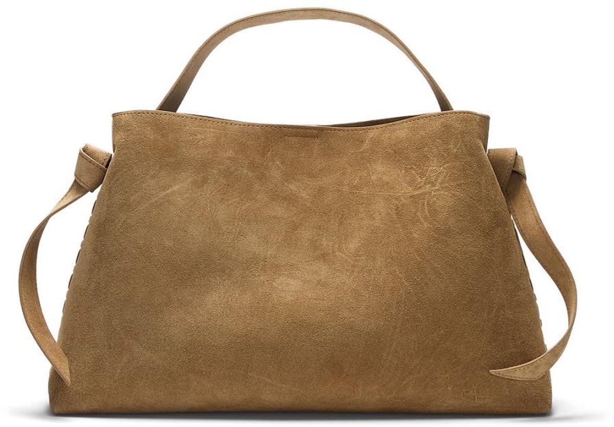 SLF Stella Medium Suede Bag Tan