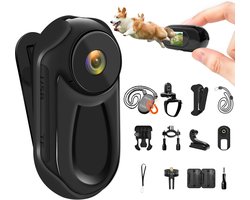 Mini Actie Camera – Draagbare Bodycam – Avonturen Vastleggen – Ultra Lichtgewicht – 1080p Resolutie – Zwart