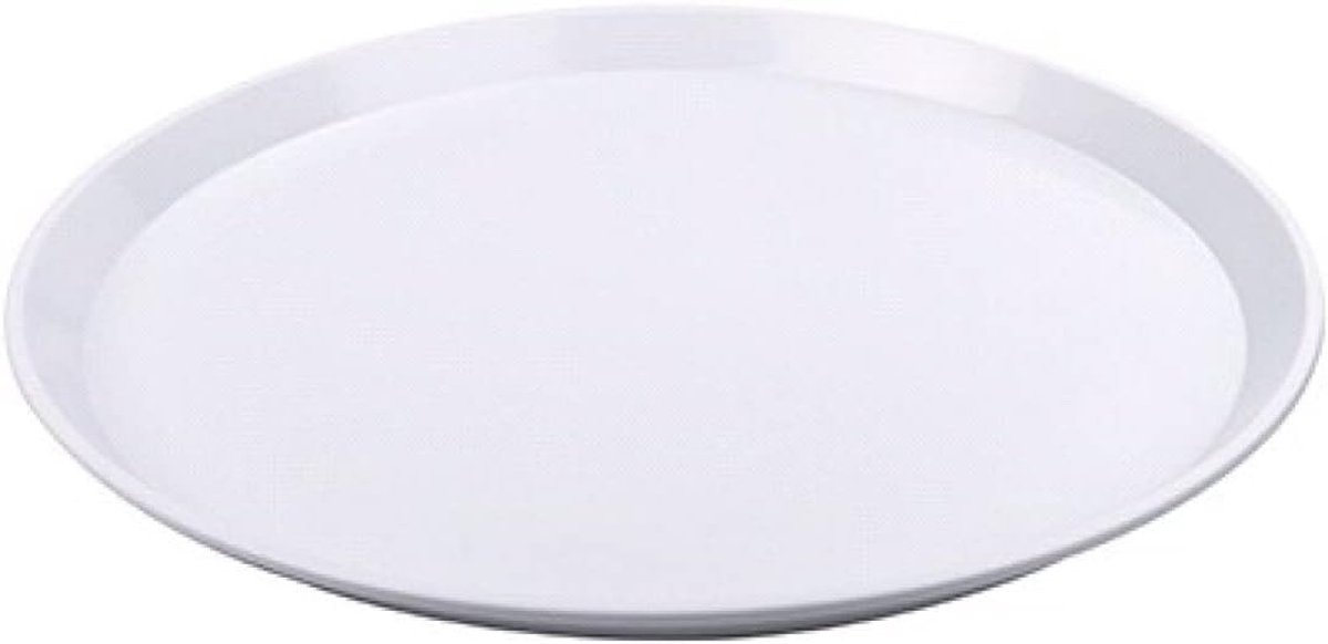Rond Dienblad - Serveerschaal - Dranken Serveren - Vaatwasserbestendig - 34 cm Diameter - Wit