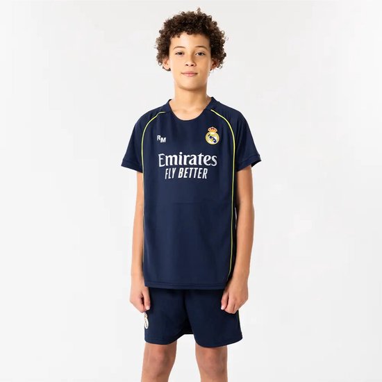 Maillot de football Mbappé du Real Madrid - Maillot extérieur Mbappé - 2025-2026 - Maillot et short Enfants - Garçons et Filles - 140