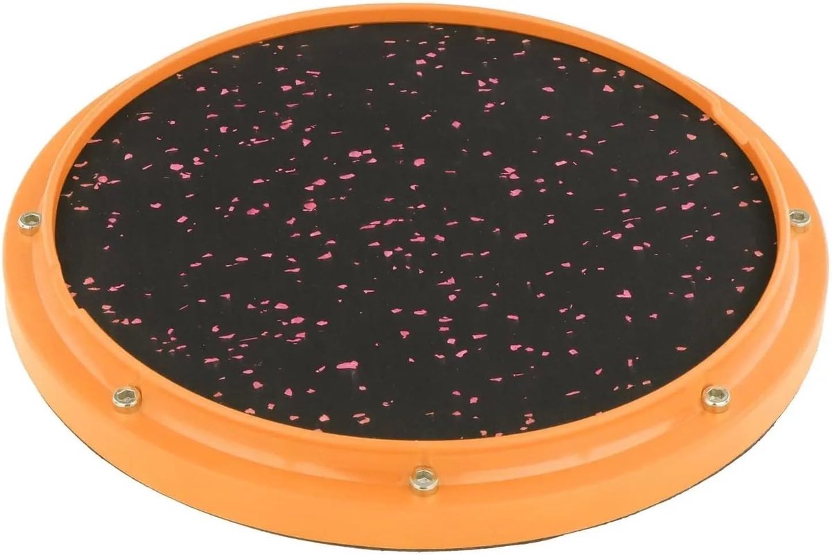 Oefen Drum Pad - Stomme Drum - Drummen Oefenen - Draagbaar Ontwerp - 30.5 cm Diameter - Geel