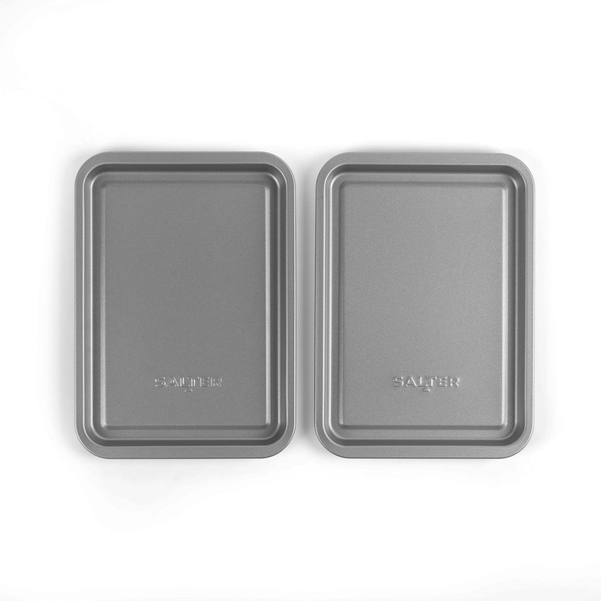 Bakplaat Set - Ovenplaatjes - Kleine Baksels - Antiaanbaklaag - 23 cm - Zilverkleurig