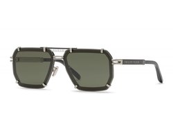 Philipp Plein SPP131 Palladio c/parti nero lucido 64/12/145 MAN Zonnebrillen