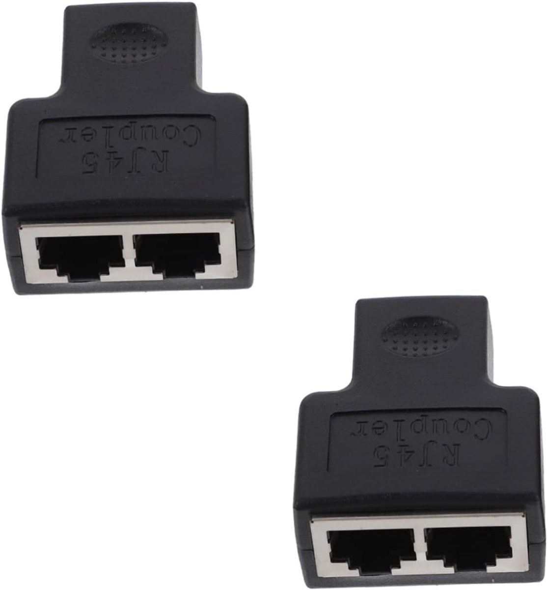 Ethernet Kabel Splitter - Netwerk Adapter - Twee Apparaten - 1 naar 2 Poorten - Compact Formaat - Zwart