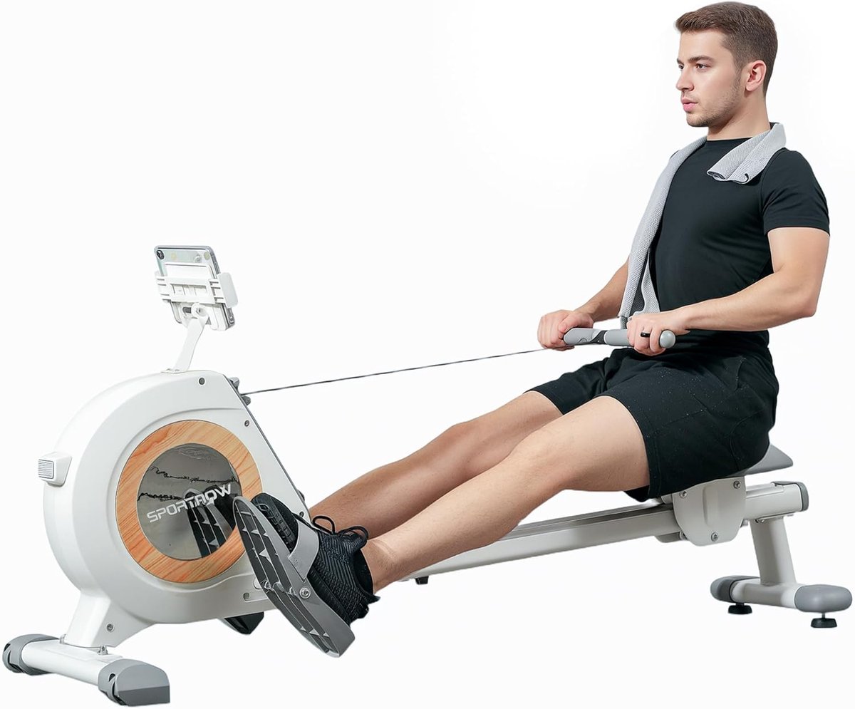 Roeiapparaat voor thuis - Cardio apparaat - Full body workout - 16 weerstandsniveaus - 150 x 45 x 64 cm