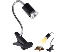 Reptielenlamp Warmtelamp - Schildpad UVB - Terrarium Klimaat - Energiezuinig Spatwaterdicht - 11.5x8x29cm - Metaal