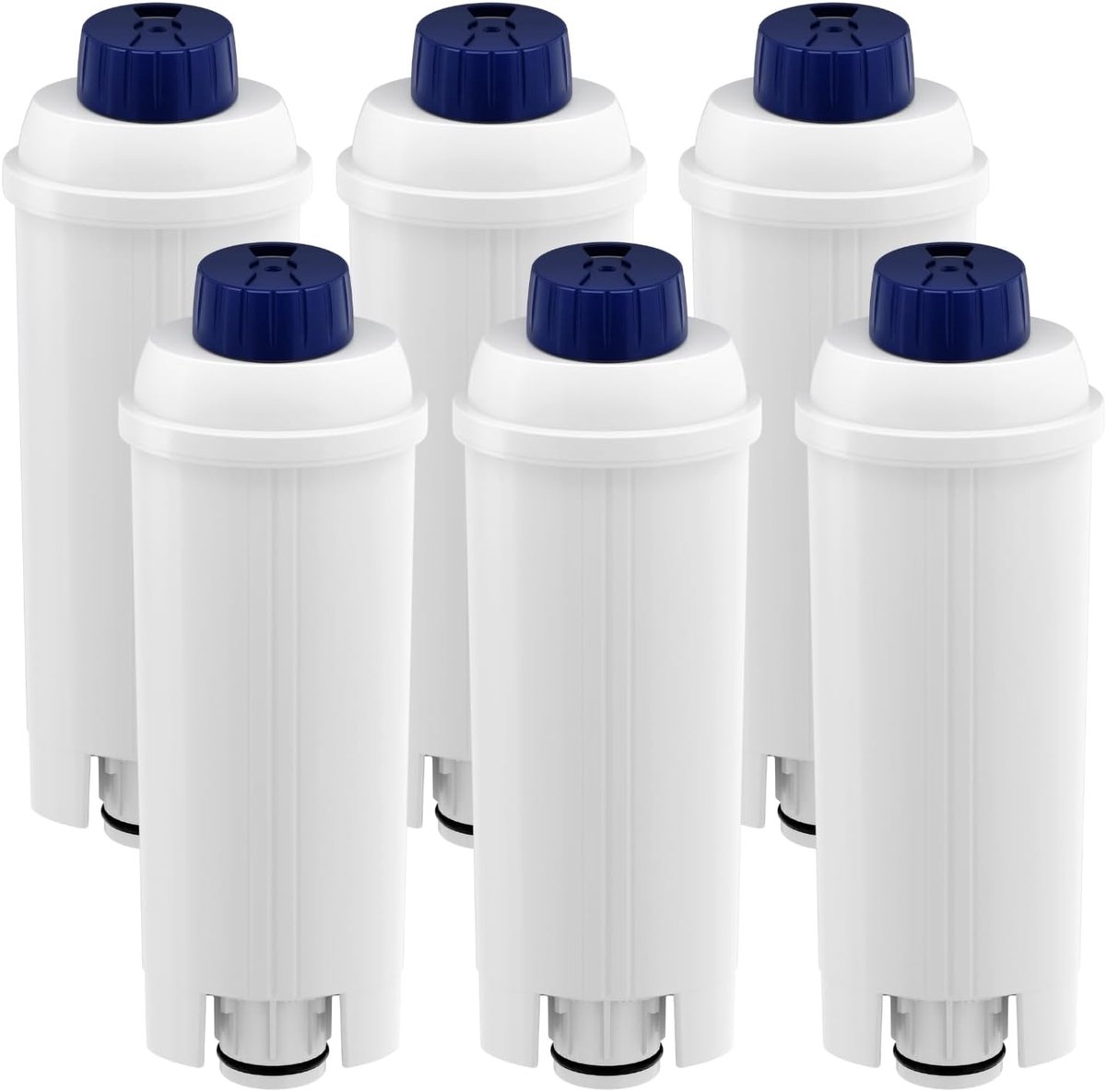 6 Stuks Wasserfilter - Compatibel Met Delonghi DLSC002, Kalkaanslag Remmen, Smaak Verbeteren - Voor ECAM ETAM Espressomachines Thuisgebruik