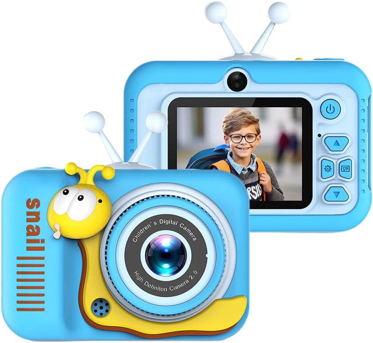 Kinder Camera - Digitale Camera - Foto's Maken - 20 MP Resolutie - 2 Inch Scherm - Blauw