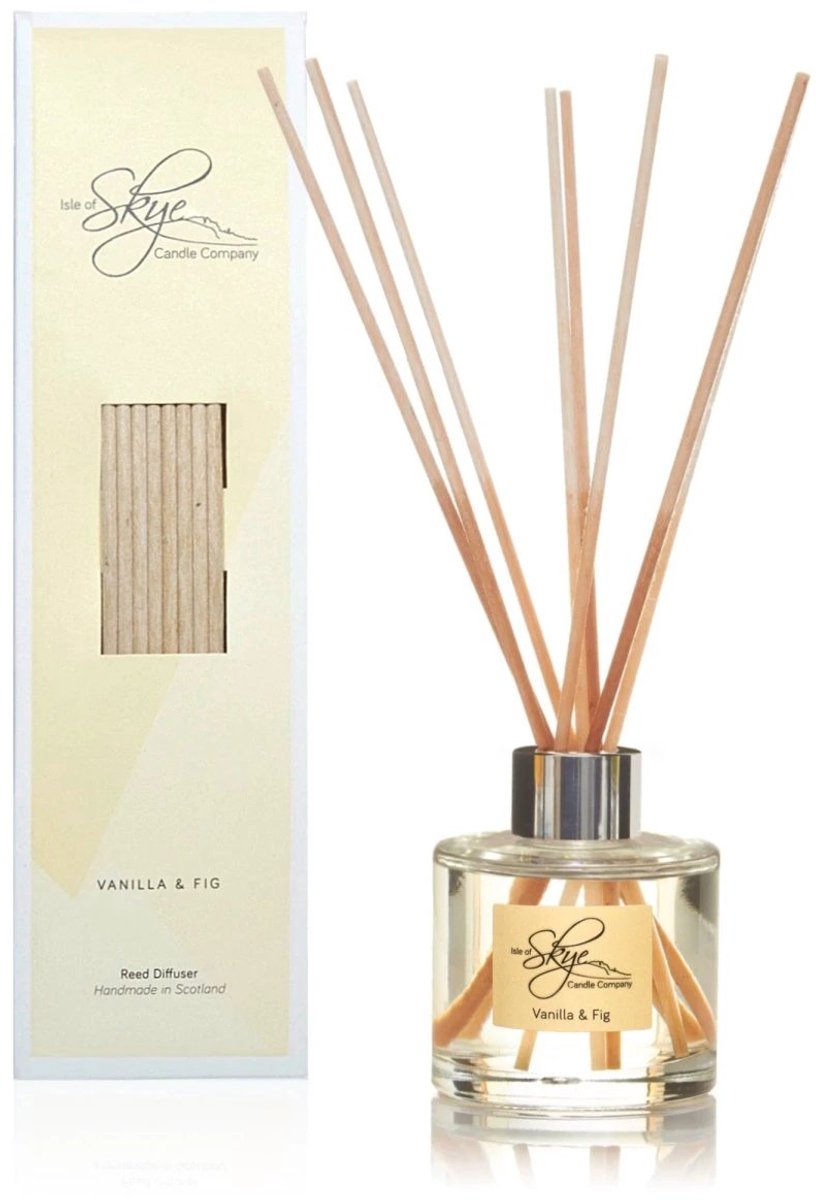 Reed Diffuser Vanille en Vijg - 12 weken - Isle of Skye Candle