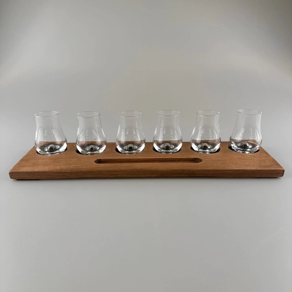 Whiskyglashouder Breed met glaswerk - Handgemaakt - E.W.B. België Glen Shiel proeverij glazen