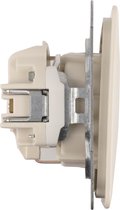 Peha Standard contactdoos inbouw - 1-voudig - randaarde - crème