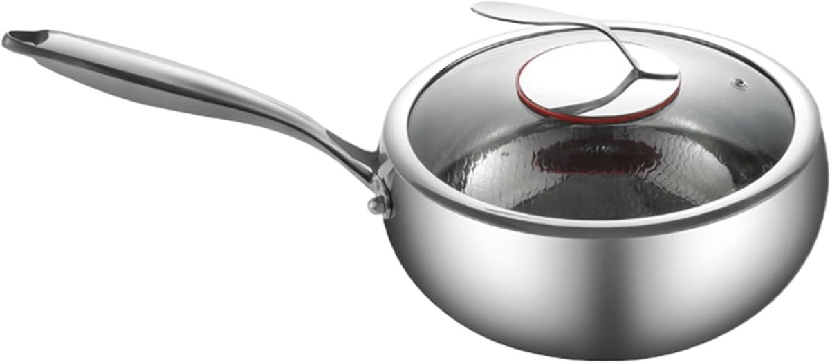 Wokpan Koekenpan - Roerbakpan - Snel Koken - Titanium Coating - 28 cm - Zwart