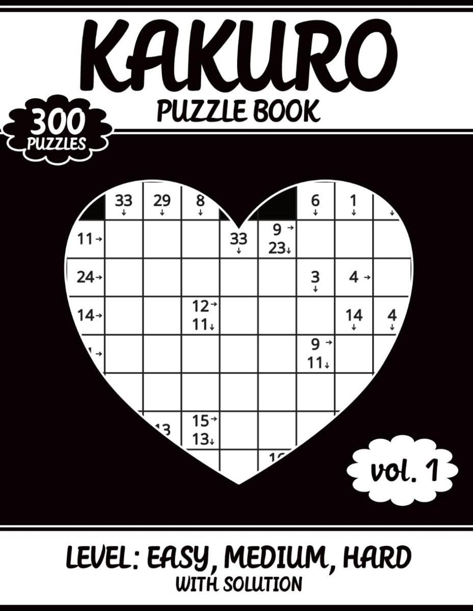 Logica Puzzelboek - Kruisgetallen Puzzels - Hersentraining - 300 Unieke Puzzels - 28 x 21.5 cm