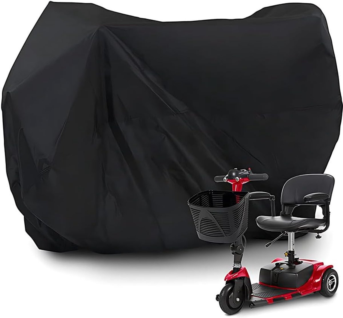 Scootmobiel Opberghoes - Beschermhoes Scooter - Buiten Opslag - Waterdicht Scheurbestendig - 144x67x90 cm - Zwart