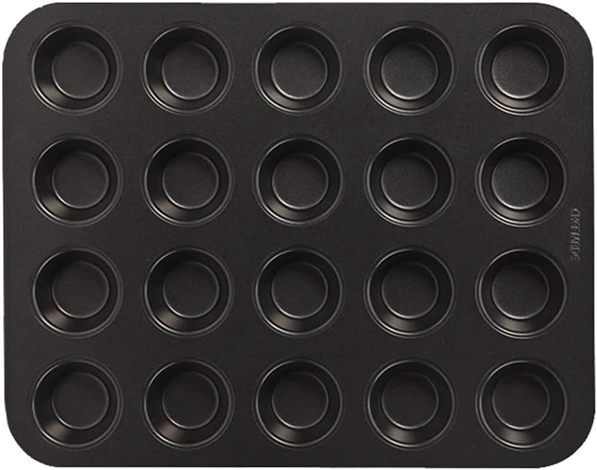 Muffin Bakvorm - Cakevorm Broodvorm - Bakken Thuis - Naadloze Structuur - 32.8 x 25.2cm - Zilver