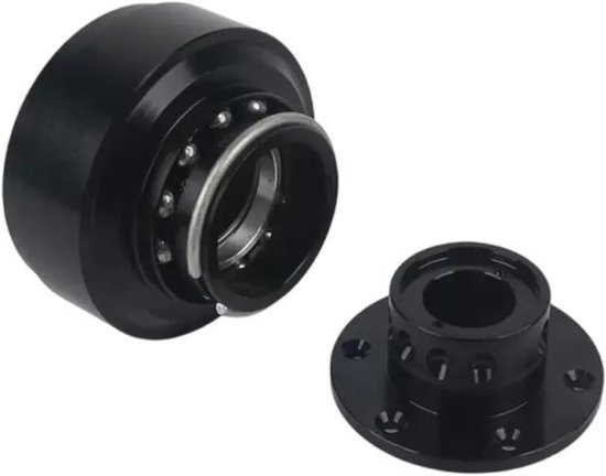Stuurwiel Adapter - Snelle Ontkoppeling - Race Simulators - Aluminium Legering - 8.2 x 7cm - Zwart Rood — afbeelding 4