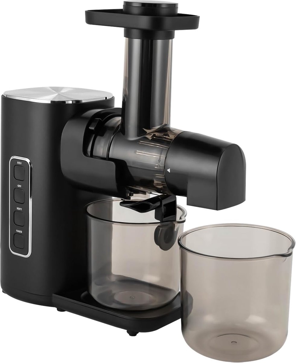 Slow Juicer - Fruitpers - Gezond Sap - Achteruitfunctie - 27x11x22 cm - Zwart