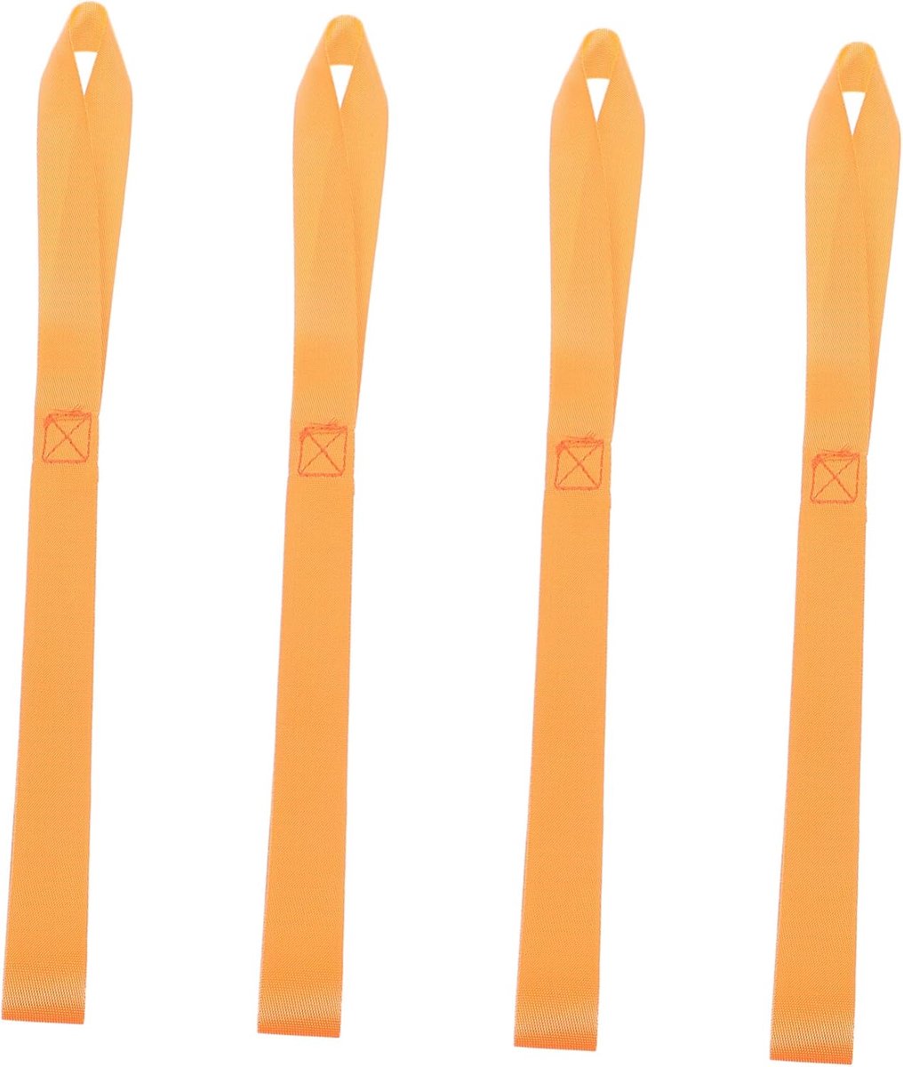 Spanbanden Set - Bindriemen Nylon - Transport Organisatie - Versterkte Stiksels - 48x2.5cm - Oranje