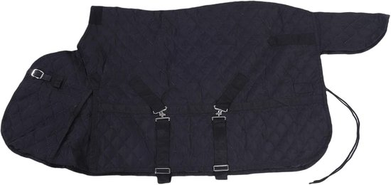 Paardendeken - Winterdeken - Paarden Warm Houden - Verstelbare Pasvorm - Nek 80-110cm - Zwart Paardendeken - Winterdeken - Paarden Warm Houden - Verstelbare Pasvorm - Nek 80-110cm - Zwart