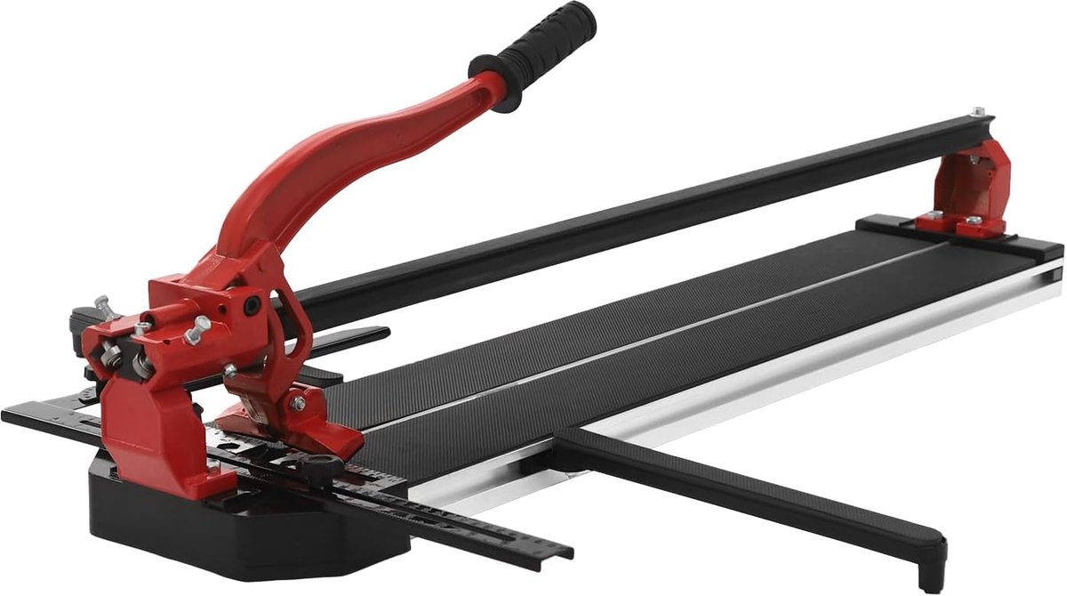 Handmatige Tegelsnijder - Tegelsnijmachine - Keramische Tegels Snijden - Slipvaste Rubberen Greep - 80cm Snijlengte - Rood