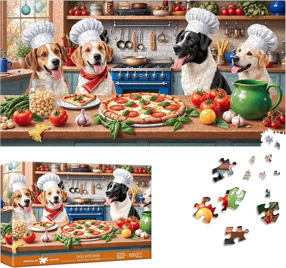 Legpuzzel 1000 Stukjes - Uitdagende Puzzel - Ontspanning Thuis - Speciale Vorm Stukjes - 41 x 80 cm