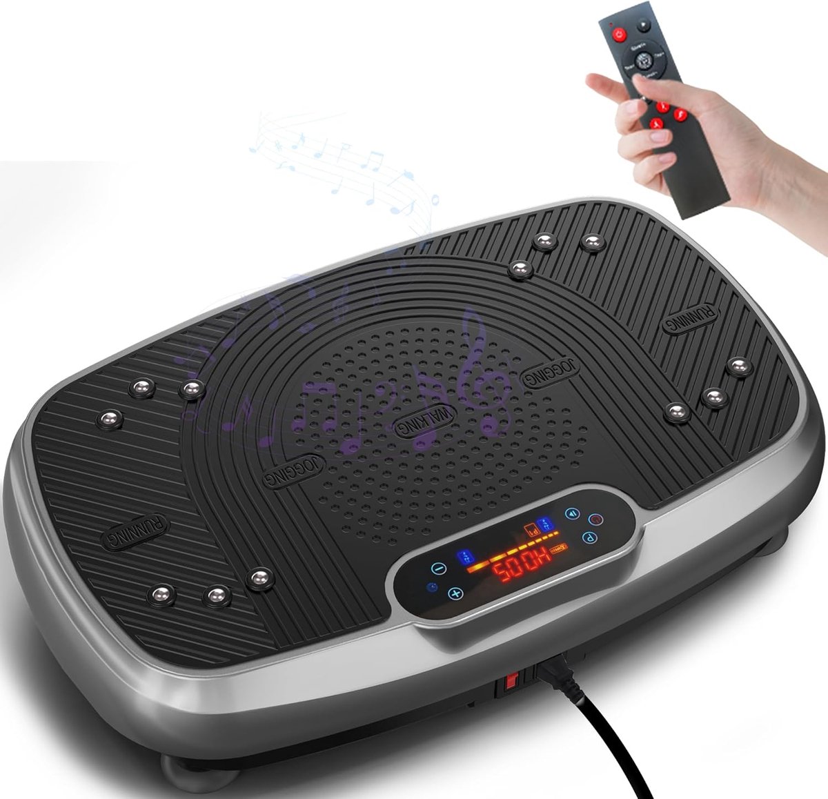 Trilplaat Fitness - Shake Board - Full Body Training - 160 kg Draagkracht - 53.2x33.65x11.2mm - Grijs