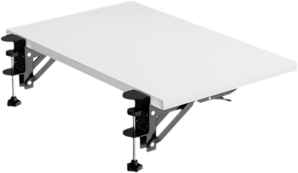 Bureau Verlengstuk - Werkplek Organizer - Meer Werkruimte - Inklapbaar Ontwerp - 20x60cm - Wit