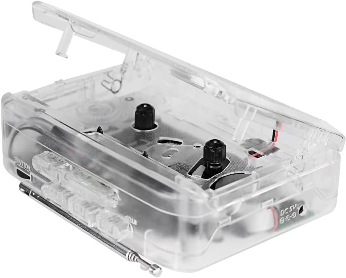 Draagbare Cassettespeler - Muziekspeler Radio - Geniet Muziek Overal - Meerdere Voedingsopties - 135 x 11 x 45 cm