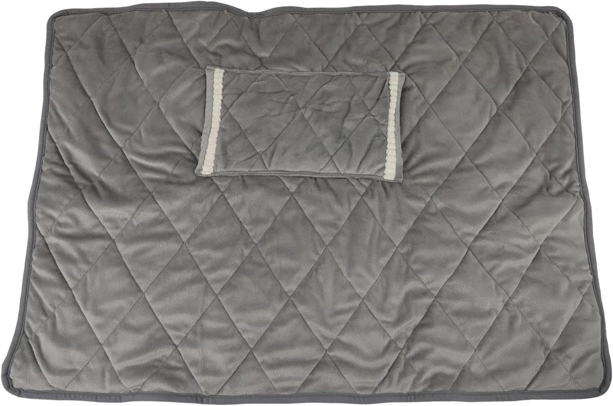 Draadloze Verwarmingsdeken - Elektrische Deken - Warm & Comfortabel - Constante Temperatuur - 60 x 80 cm - Zilvergrijs