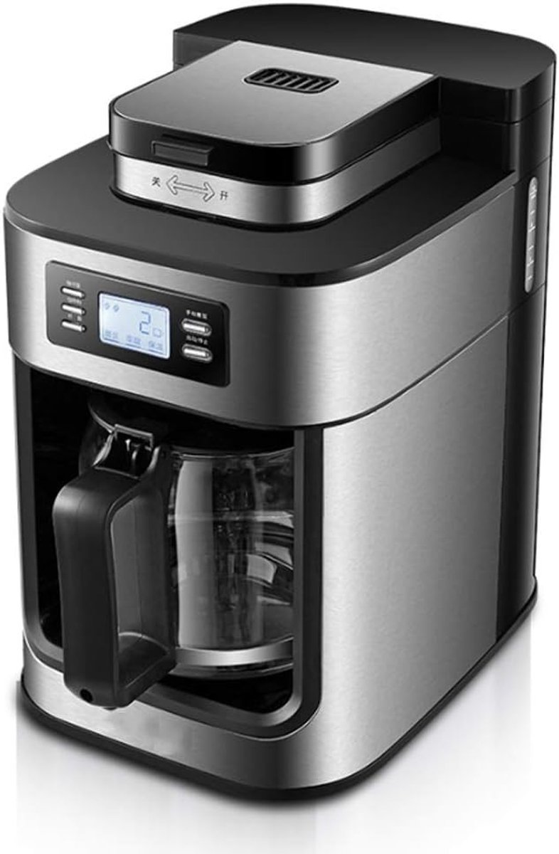 Koffiezetapparaat - Versgemalen Bonen - Huishouden Kantoor - Geïntegreerde Molen - 12 Liter