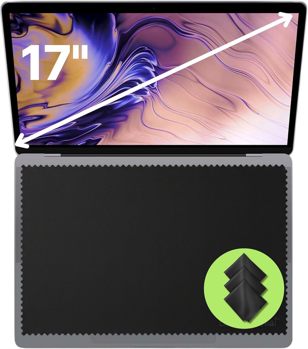 Microvezeldoeken voor 17.3 Inch Notebooks - Set van 3 Stuks - Ideaal voor Schermreiniging