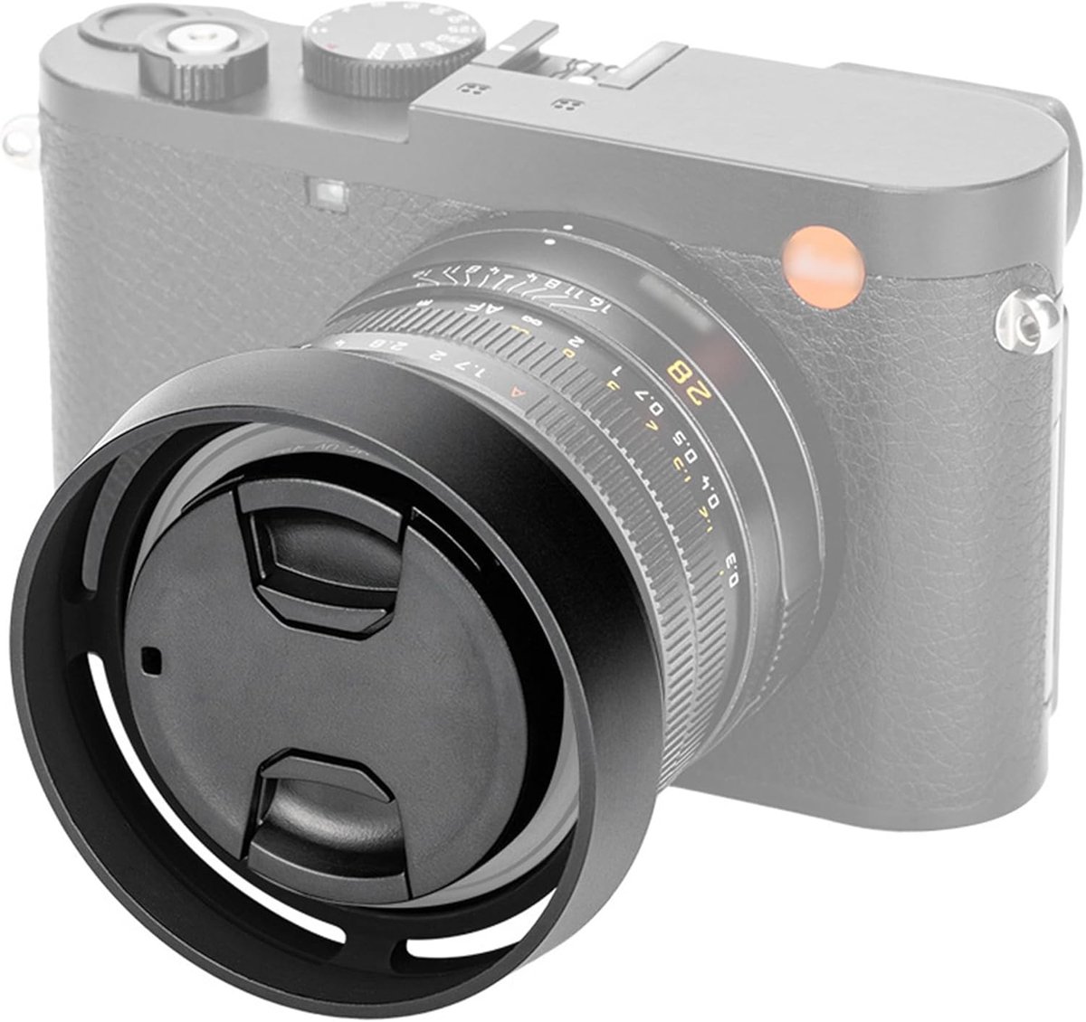 Ronde Lenzenkap voor Digitale Camera's - Metaal, Compatibel met Q3/Q2