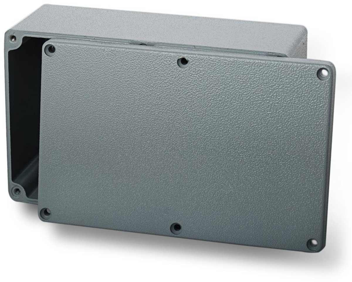 Aluminium behuizing 120 x 80 x 55 mm, industriële behuizing IP66, robuust en duurzaam