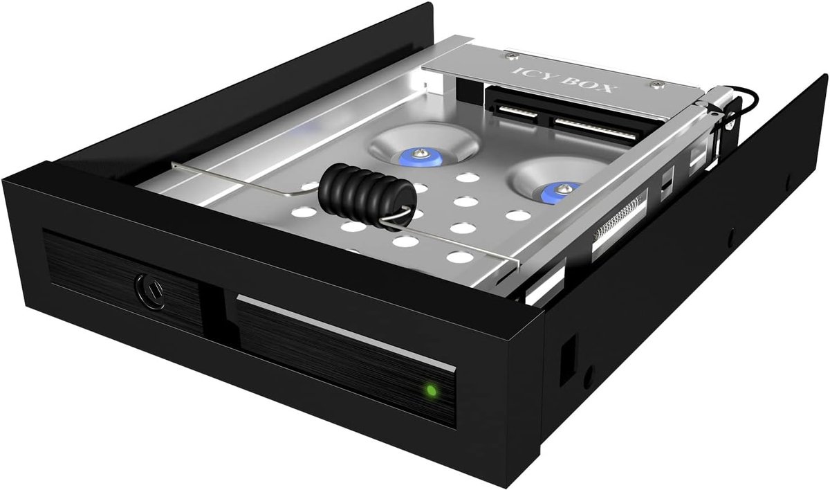 Wisselframe voor 2,5" HDD/SSD voor 3,5" schacht, SATA III, Draagbaar met Trillingsbescherming