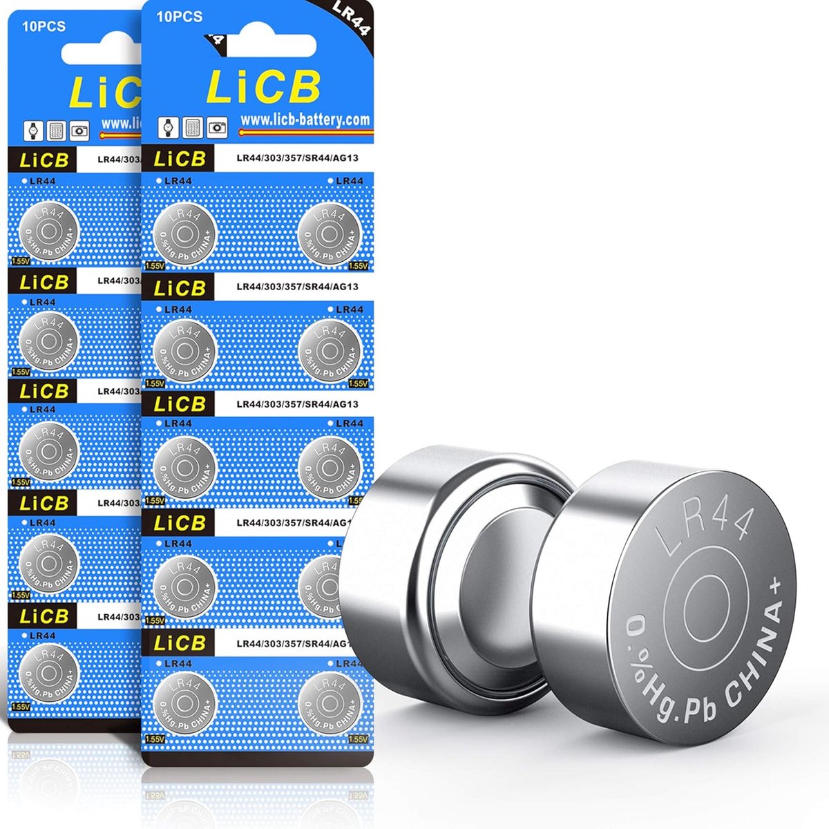 20 Stuks LR44 Knoopcelbatterijen - Alkaline 1,5V AG13 PX76A - Lange Levensduur en Hoge Capaciteit