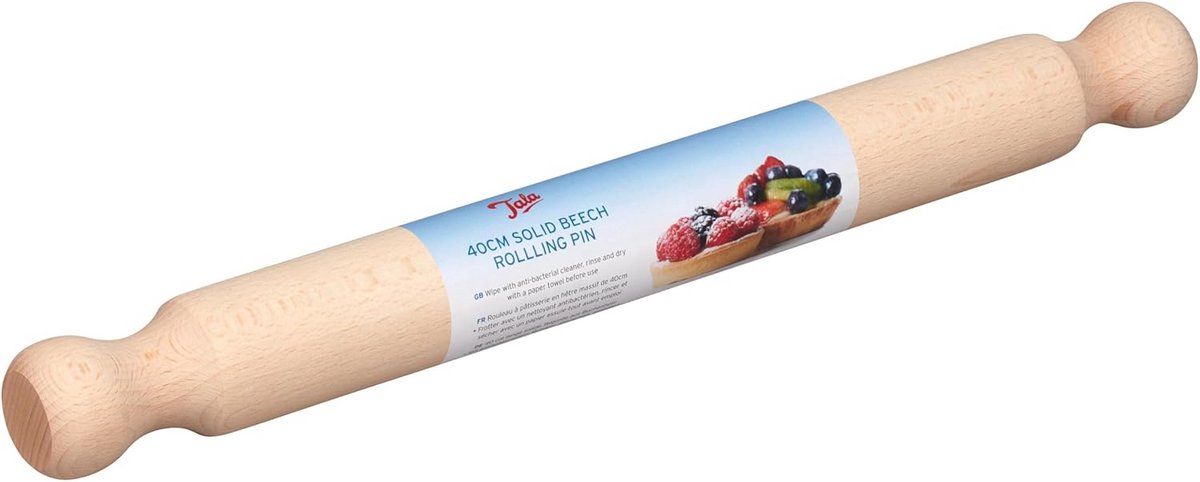 FSC-gecertificeerde Beukenhouten Deegroller 40 cm - Beige