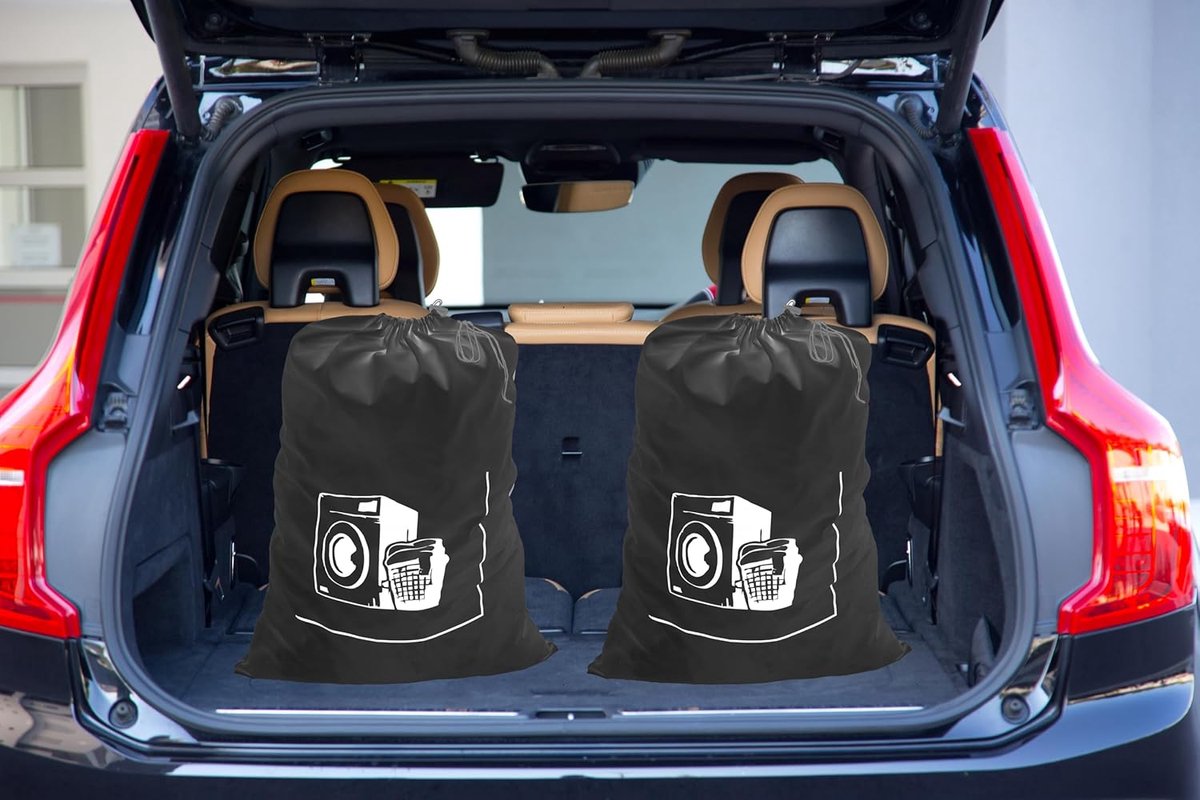 Pack van 2 Linnen Waszakken Heavy Duty - Duurzaam en Herbruikbaar voor Speelgoed en Vuil