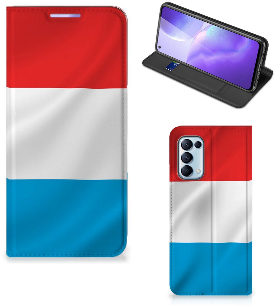 Standcase Hoesje voor OPPO Find X3 Lite Standcase Luxemburg