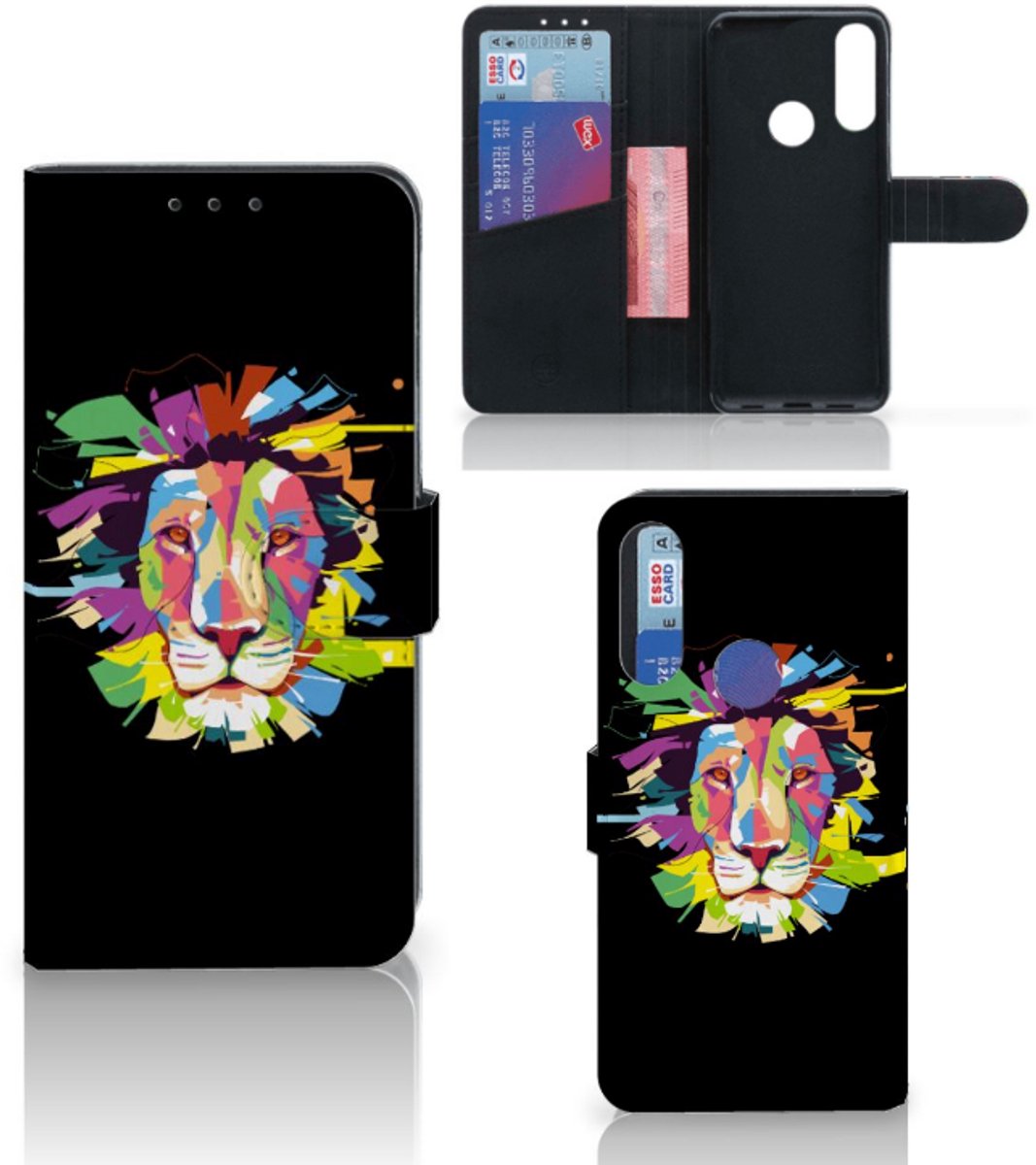 Alcatel 1S 2020 Leuk Hoesje Lion Color